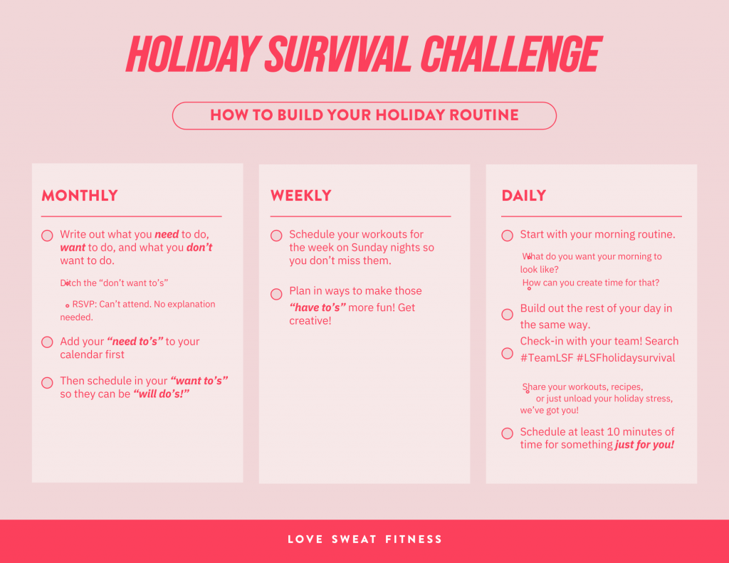 holiday routine, thanksgiving week routine, healthy holidays, avoid gaining weight during holidays