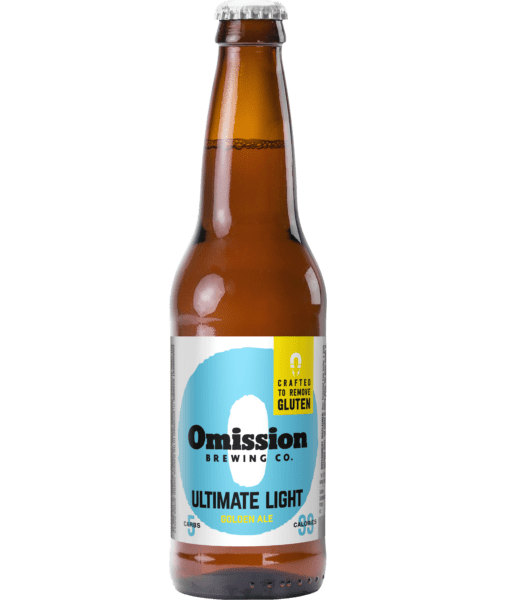 Isolated Bottle of Omission Ultimate Light | Light Craft Beers